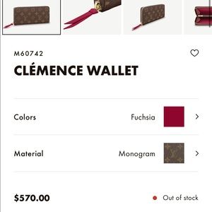 Louis Vuitton clemence wallet